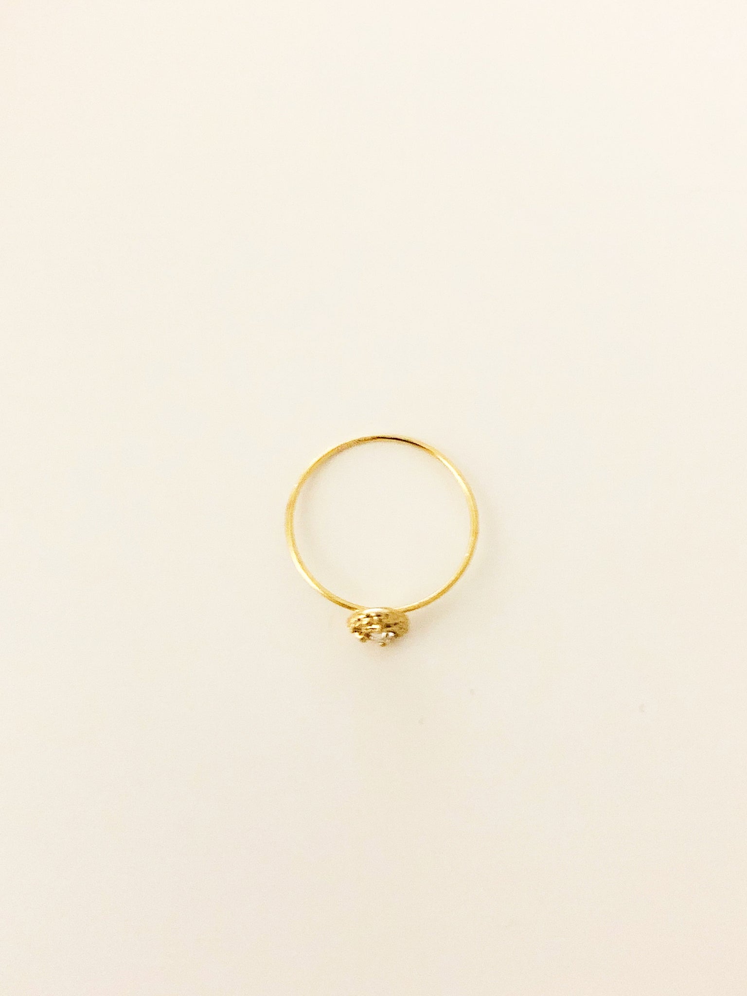 Full Moon Gold Ring