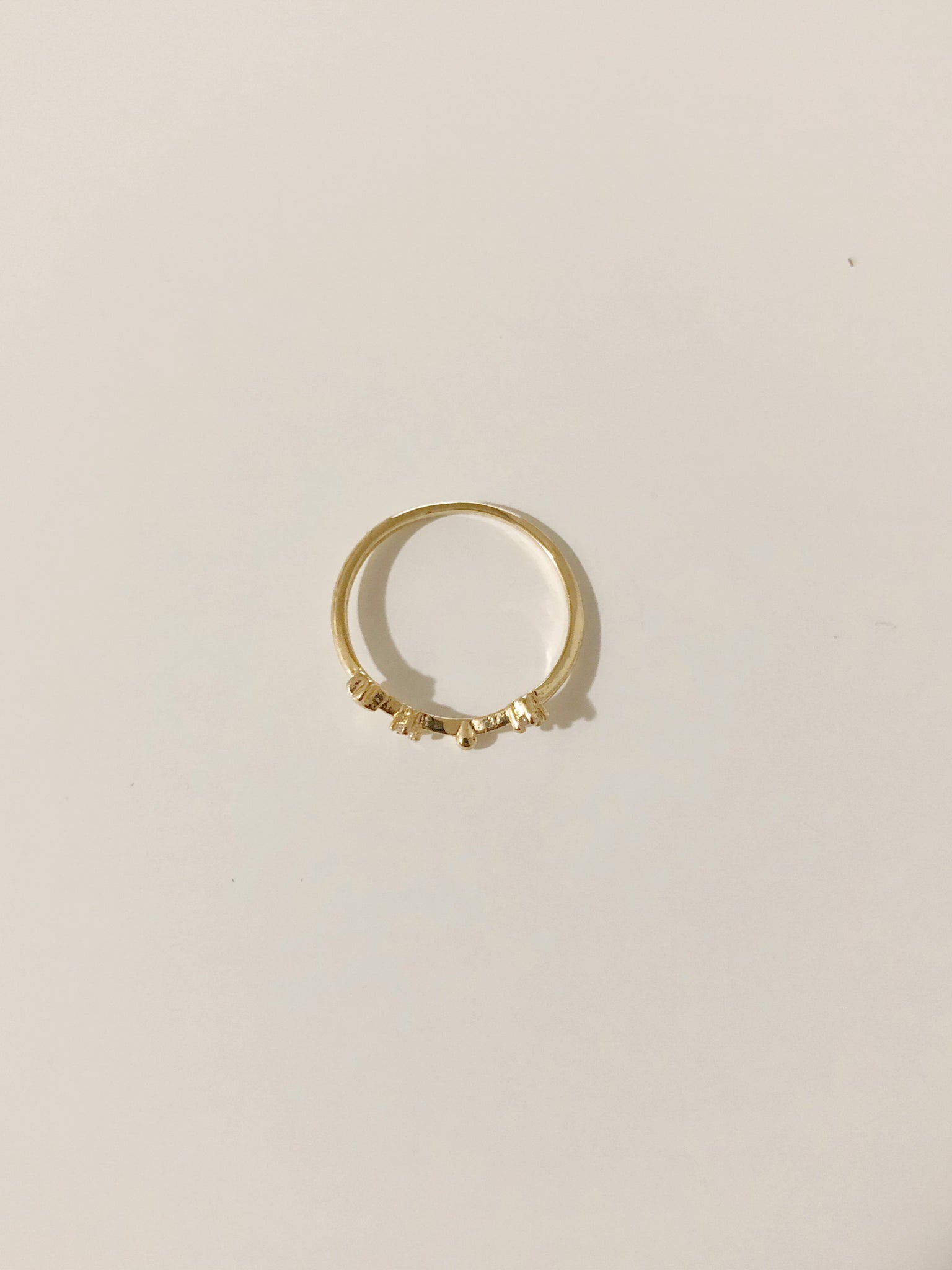 Full Moon Gold Ring