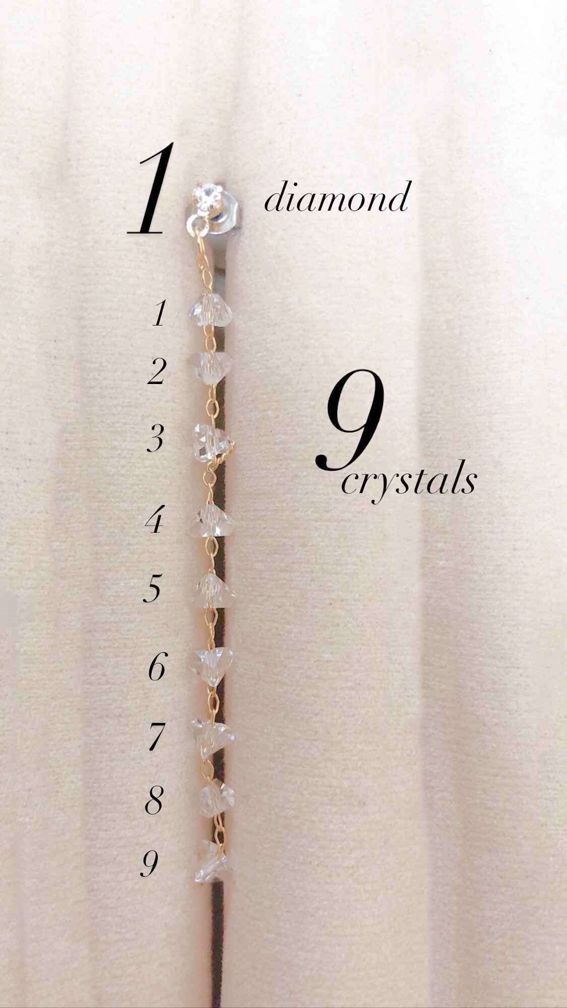 Nine Crystals Nine Crystal Earrings